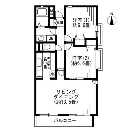 LANAI GRACE KUNITACHIの物件間取画像